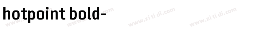 hotpoint bold字体转换